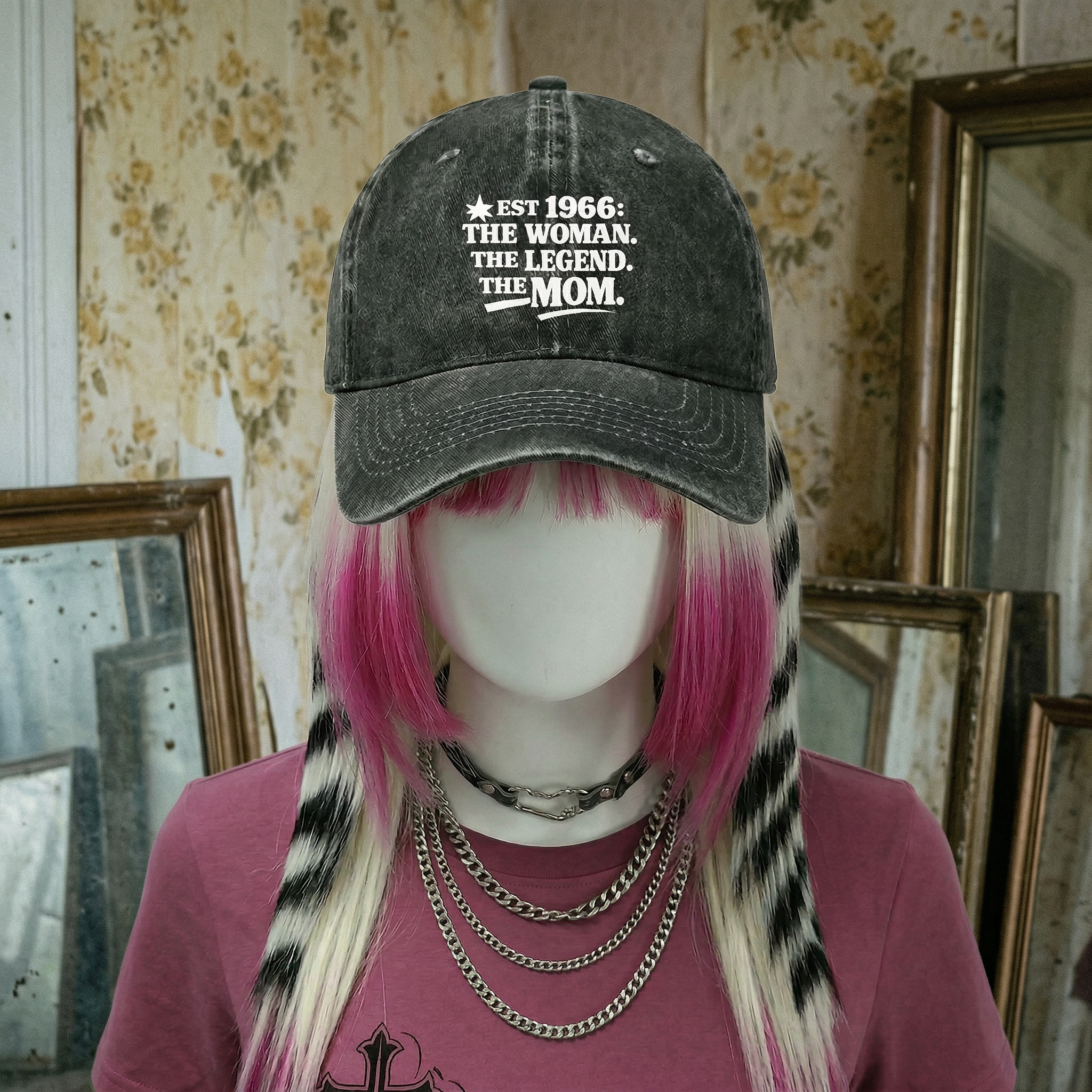 Est 1966: The Woman. The Legend. The Mom. Cap