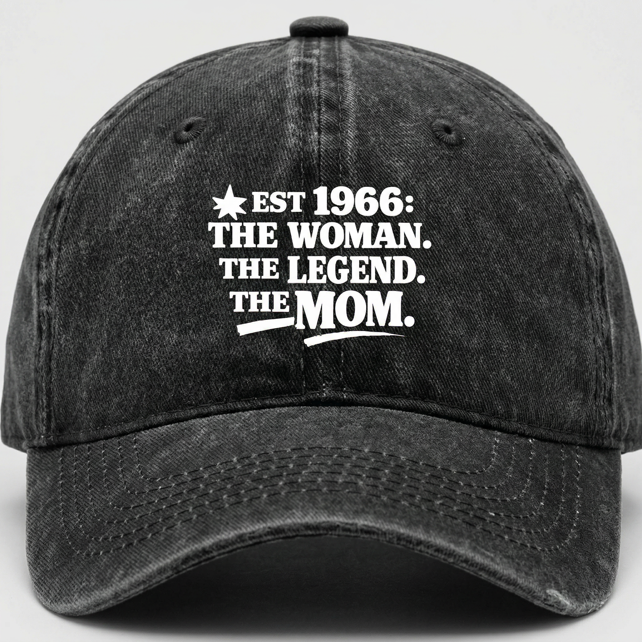 Est 1966: The Woman. The Legend. The Mom. Cap