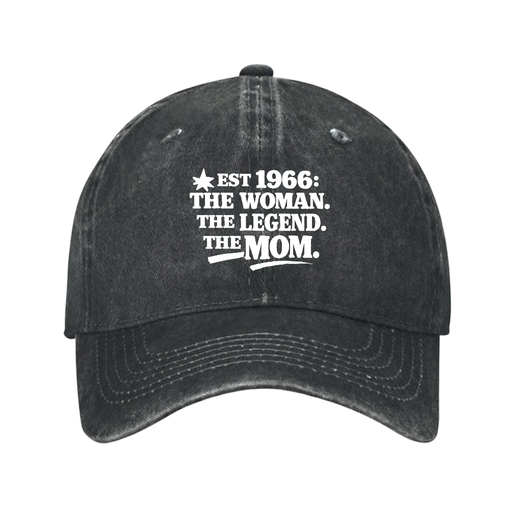 Est 1966: The Woman. The Legend. The Mom. Cap
