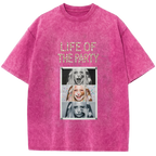 Hot Pink Vintage Washed Poster T-shirt