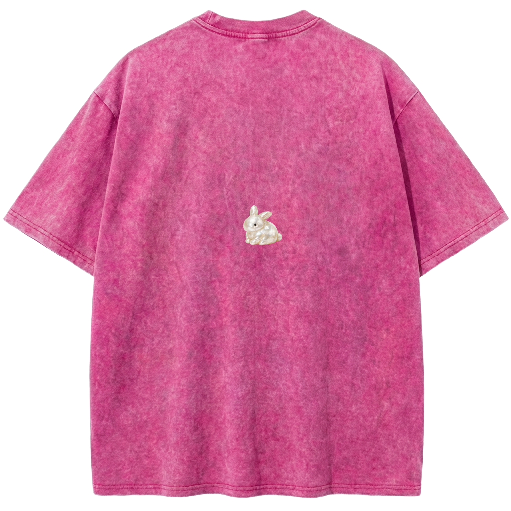 Hot Pink Vintage Washed Poster T-shirt