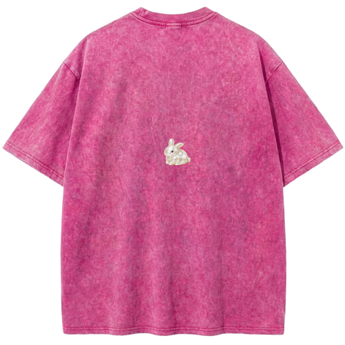 Hot Pink Vintage Washed Poster T-shirt